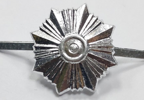 Звездочка Полиция серебро пластик / аллюминий