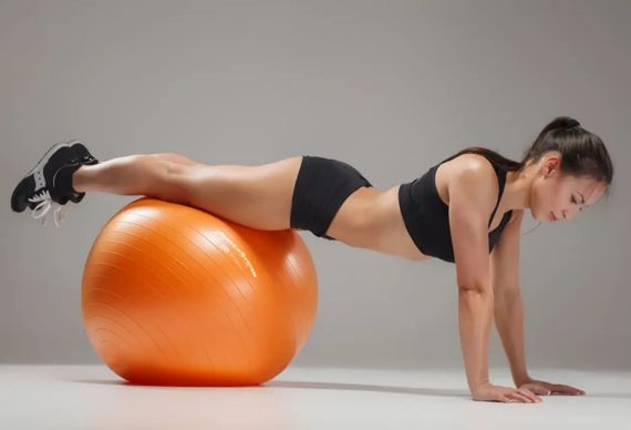 М'яч для фітнесу (фітбол) Power System PS-4013 Ø75 cm PRO Gymball Orange (PS-4013_75cm_Orange) | Зображення 5