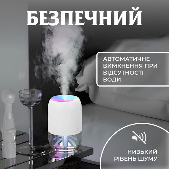 Зволожувач повітря аромадифузор 200 мл білий | Зображення 3