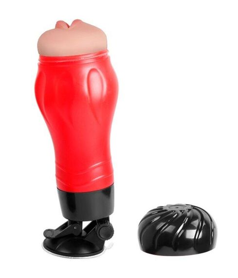 Мастурбатор ротик з вібрацією CRAZY Bull-Flora, BM-00900T47Z-2 Sex Aura | Зображення 4
