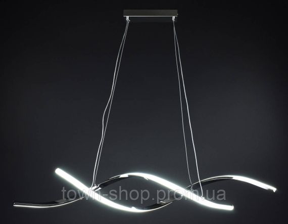 Люстра потолочная LED H18L-1000-ch Хром 25-100х14х103 см. | Зображення 1