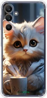 Чохол на Samsung Galaxy A25 5G Білий кіт "5646sp-3495-2448"