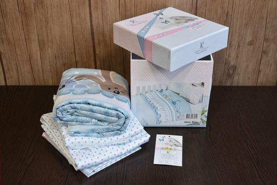 Комплект постельного белья для новорожденных First Choice Baby 100х150 см. Ginny Blue | Зображення 3