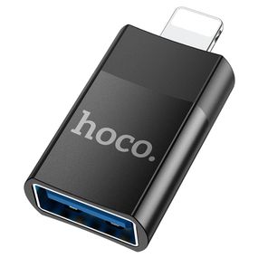 Перехідник Hoco UA17 Lightning Male to USB Female USB2.0  Чорний