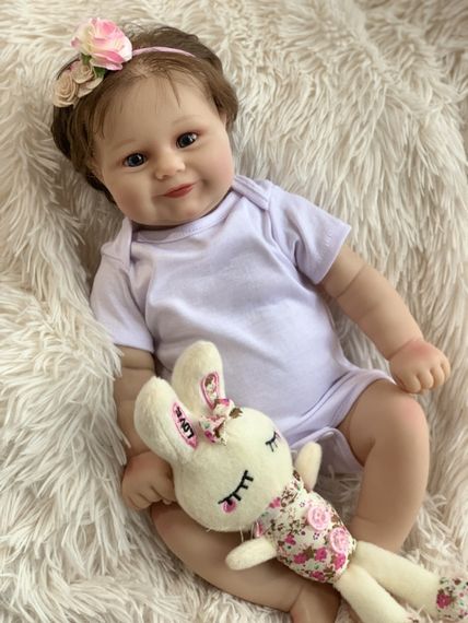 Колекційна Силіконова Лялька Реборн Немовля Reborn Анатомічна Дівчинка Пупс Еріка (Вінілова Лялька) 50 см | Зображення 5