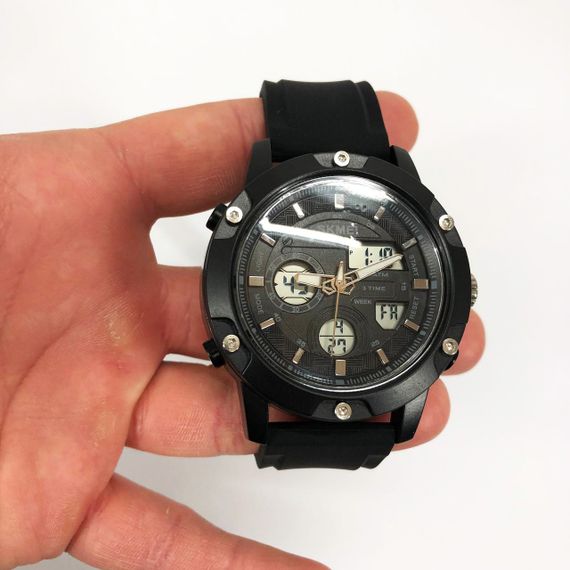 Стильные тактические часы для мужчин SKMEI 1757BKWT, Часы армейские для зсу Тактические зсу KO-71 | Зображення 4