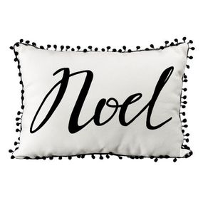 Подушка із мішковини з помпонами Noel 45x32 см (43PHBP_23NY004)
