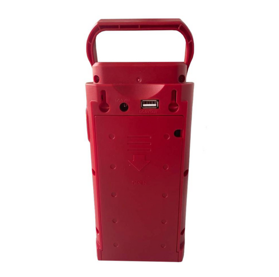 Ліхтар-світильник DL-2424 — акумуляторний, переносний, з функцією PowerBank (3000 мА·год, 24 LED, червоний)   знижка | Зображення 4