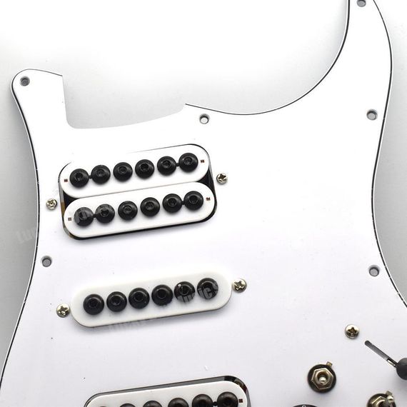 Пікгард для електогітари HSH Fender Stratocaster ST China білий із датчиками | Зображення 1