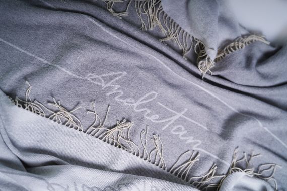 Плед SoundSleep by ANDRE TAN бавовняний 140х200 см сірий (51970708) | Зображення 8