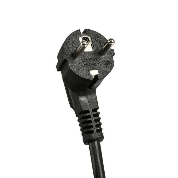 Мережевий подовжувач VIDEX ONCORD з/з 3п 3м (3x1.5мм) 2.4А 2USB+USB-C з кнопкою Black | Зображення 7