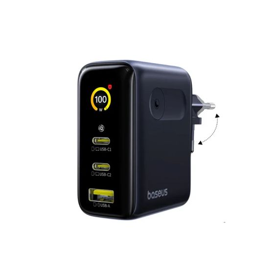 Сетевое зарядное устройство Baseus PicoGo AE21 100W GaN Fast Charger | Зображення 2