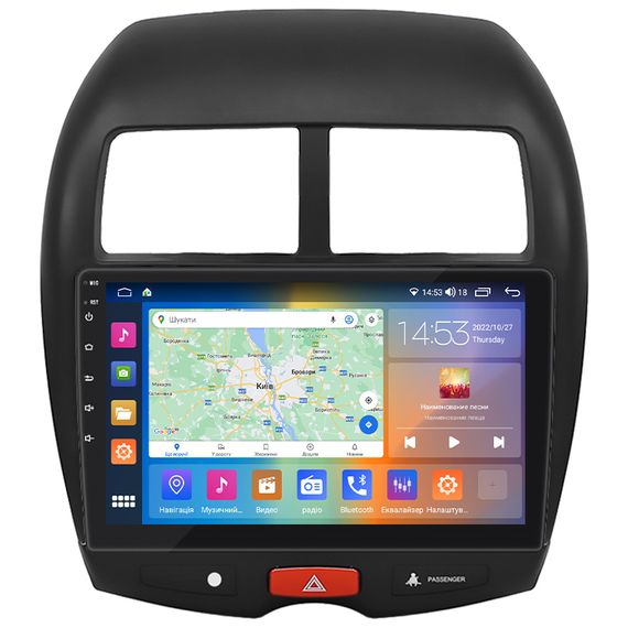 Штатна магнітола 10" Lesko для Citroen C4 Aircross 2012-2017 4/64Gb CarPlay 4G Wi-Fi GPS Prime Ситроен