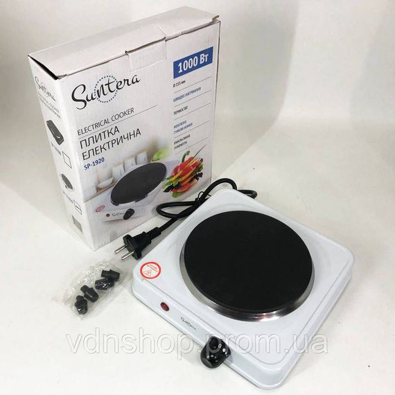 Мощная настольная плита для дома Suntera, Удобная портативная плита Переносная электрическая LS-28 | Зображення 4
