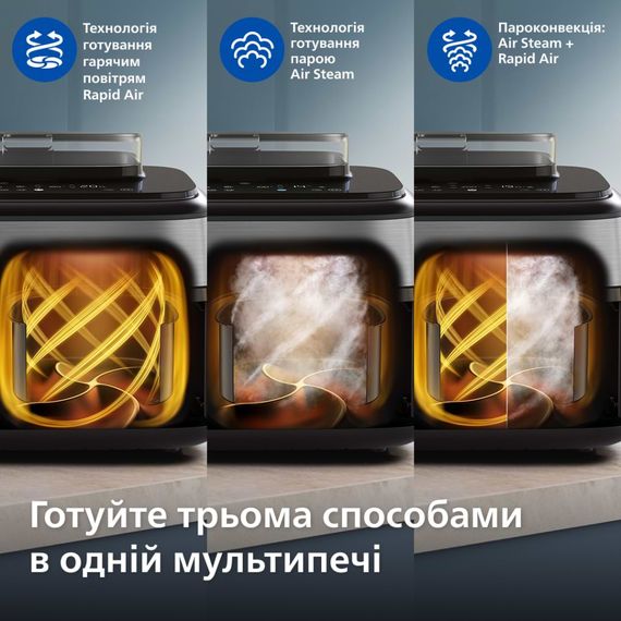 Мультипіч Philips Dual Basket Airfryer 5000 Series (NA555/00) | Зображення 3