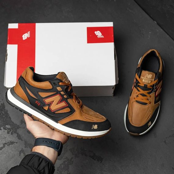 Кросівки шкіряні  New Balance колір коричневий, чорний | Зображення 8