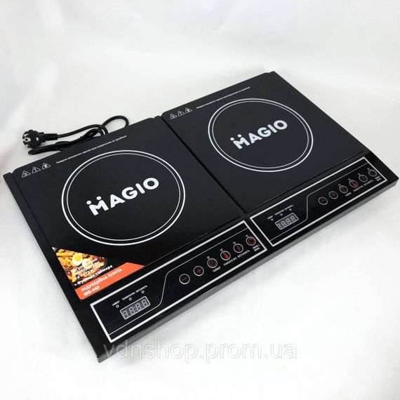Индукционная плита мини MAGIO, Портативная электрическая электроплита, Электроплита настольная бытовая NS-12 | Зображення 8