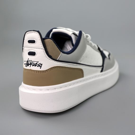 Кеди чоловічі 589562 Білі сірі 40 41 42 43 44 | Зображення 5