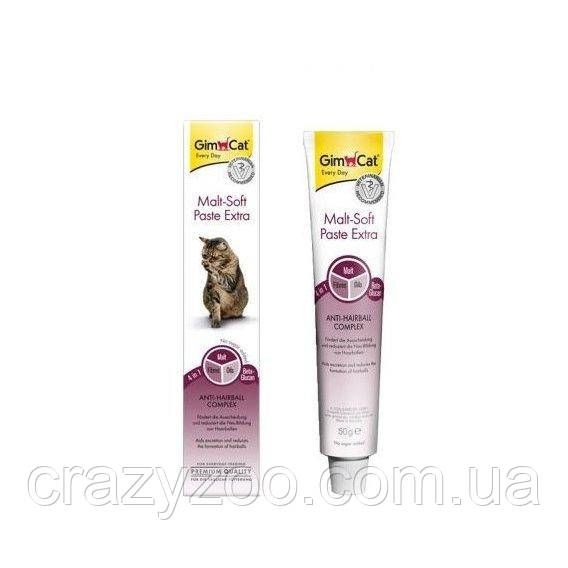 Паста для котов GimCat Malt-Soft Paste Extra для выведения шерсти 50 г 407364 | Зображення 1