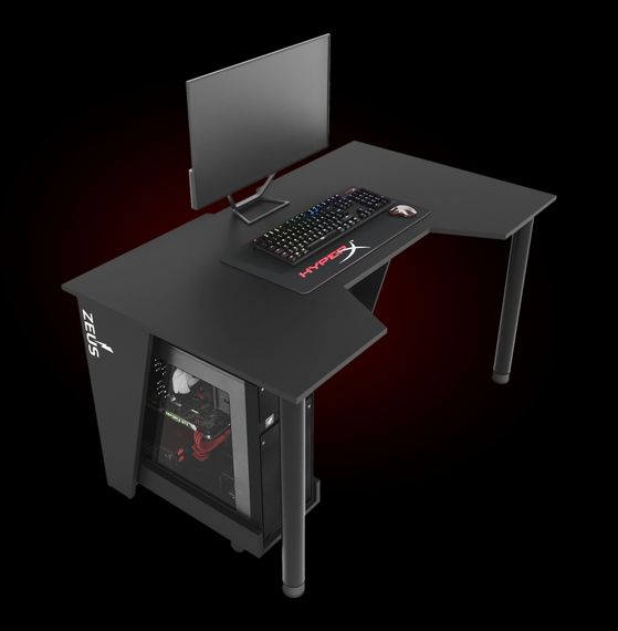 Стол геймерский ZEUS GAMER-2 черный | Зображення 3