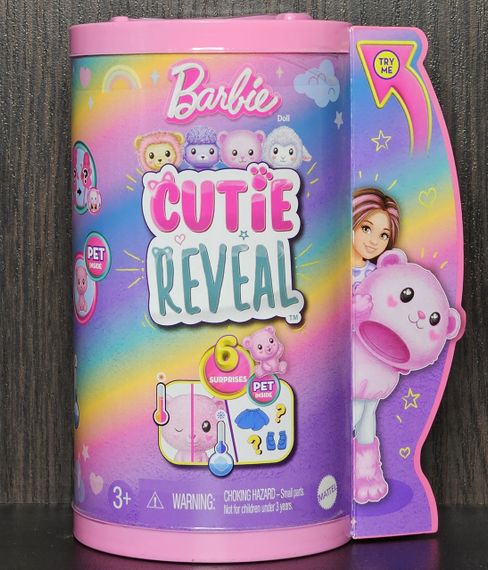Лялька-сюрприз Barbie Cutie Reveal Chelsea Teddy Bear Plush Челсі в костюмі Ведмежа Тедді Барбі Милашка проявляшка | Зображення 7