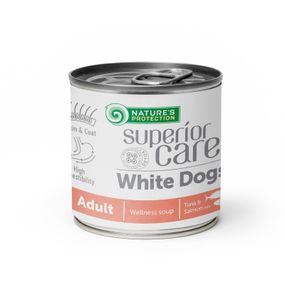 Суп для собак з білим забарвленням шерсті Nature's Protection Superior Care White Dogs All Breeds Adult Salmon and Tuna з лососем та тунцем 140 мл