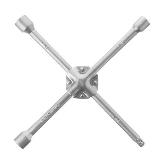 Ключ балонний хрестовий посилений, 14"х355 мм, 16 мм, 17, 19, 22, 1/2" INTERTOOL HT-1602