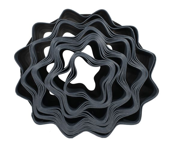 Бордюрная лента  20 см 9 метров серая усиленная VARTCO (Польша) | Зображення 5