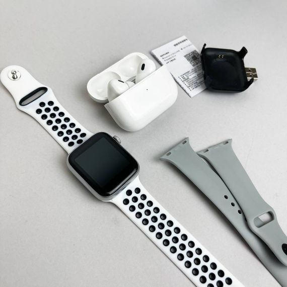 Комплект Basic T55 - Air Pro 2 / Smart Watch / 2 ремінці (Сірий) | Зображення 8
