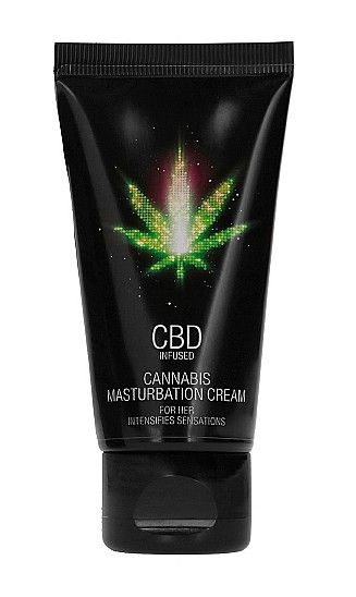 Стимулирующий крем для женщин Shots - CBD Cannabis Masturbation Cream For Her, 50 ml Sex Aura | Зображення 1