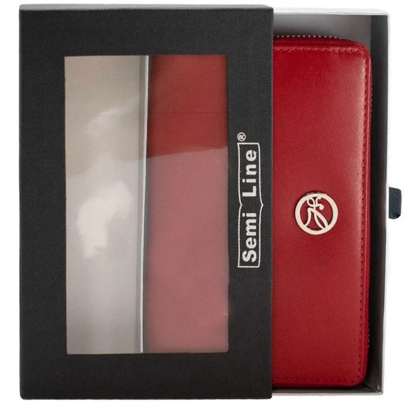 Гаманець жіночий шкіряний Semi Line RFID Red (P8271-2) (DAS303160) | Зображення 3