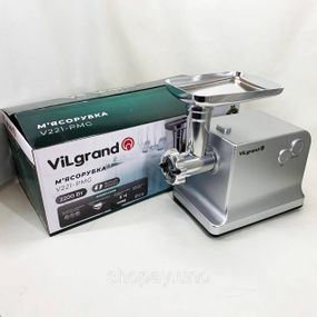 Электрические мясорубки кухонные VILgrand V221-PMG 2200 Вт, Мясорубка для помидоров MG-95