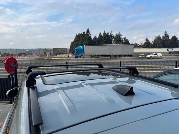 Поперечины на интегрированные рейлинги Ecem V2 120 см (2 шт) Серый для Range Rover Velar 2017- гг | Зображення 1