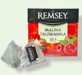 Чай Ramsey на основі чорного і зеленого фруктовий в пірамідках (20шт), Польща