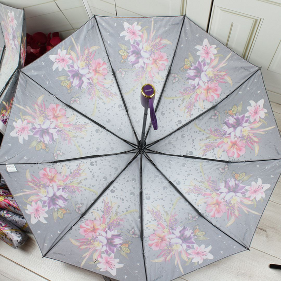 Парасолька жіноча напівавтомат Парасолька антивітер | Зображення 1