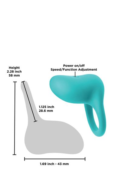 Віброкільце NS Novelties INYA REGAL TEAL sexstyle | Зображення 2