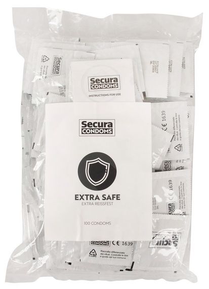 Презервативи підвищеної надійності для анального сексу Secura - Extra Safe, №100 Sex Aura