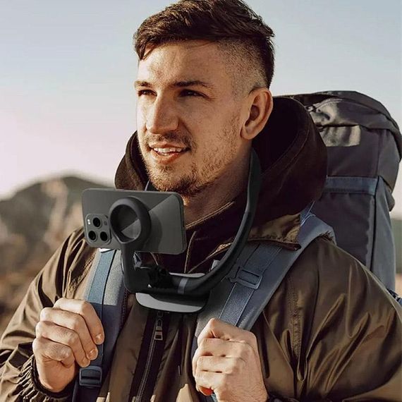 Держатель для телефона WIWU Wi-CH320 на шею магнитный Black | Зображення 4