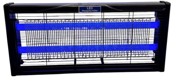 Знищувач комарів потужний електричний 30W UV LED лампа пастка для мух, мошок та москітів 220В чорна підвішувана