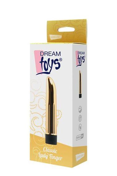 Вібромасажер DREAM TOYS CLASSIC Lady FINGER GOLD Sex Aura | Зображення 1