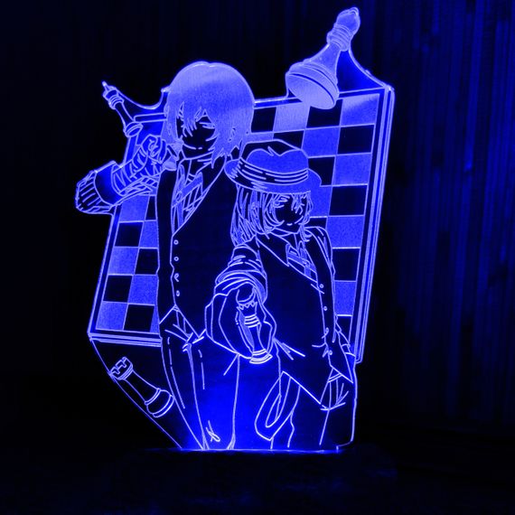 Акриловий світильник-нічник Великий з Бродячих Псів 2 синій tty-n000954