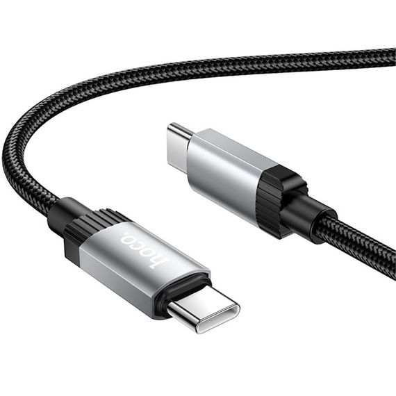 Дата кабель Hoco X117 Star Type-C to Type-C 60W (1m) Black | Зображення 1