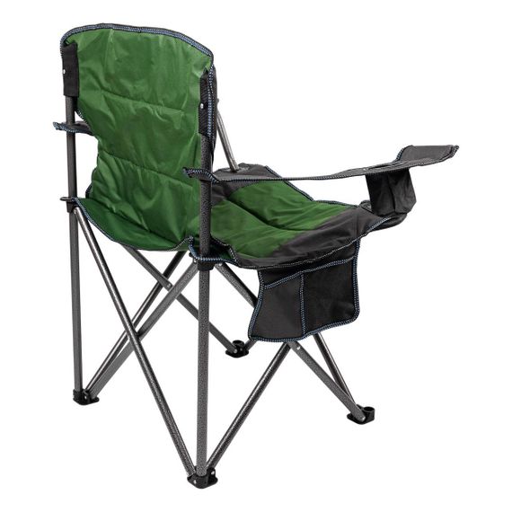 Крісло для риболовлі розкладне туристичне 58х94х95 см складне крісло для для відпочинку на природу Зелене | Зображення 2