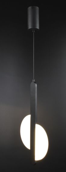 Люстра світлодіодна підвісна LED світильник для квартири на стелю лед 26499 Чорний 65-180х6х20 см. | Зображення 2