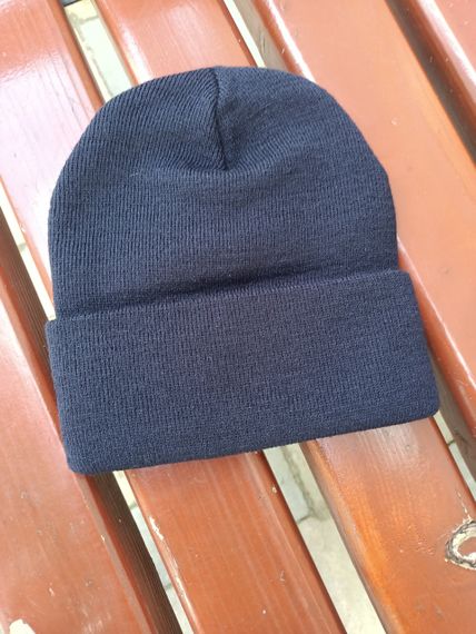 Шапка темно-синя поліції без кокарди в'язана (без флиса) | Зображення 1
