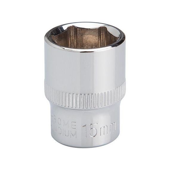 Головка шестигранна STORM 3/8", 15 мм, Cr-V INTERTOOL ET-0415 | Зображення 1