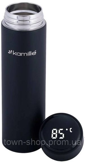 Термос Kamille Emerick 400мл с ситечком и датчиком температуры воды KM-2036 | Зображення 2