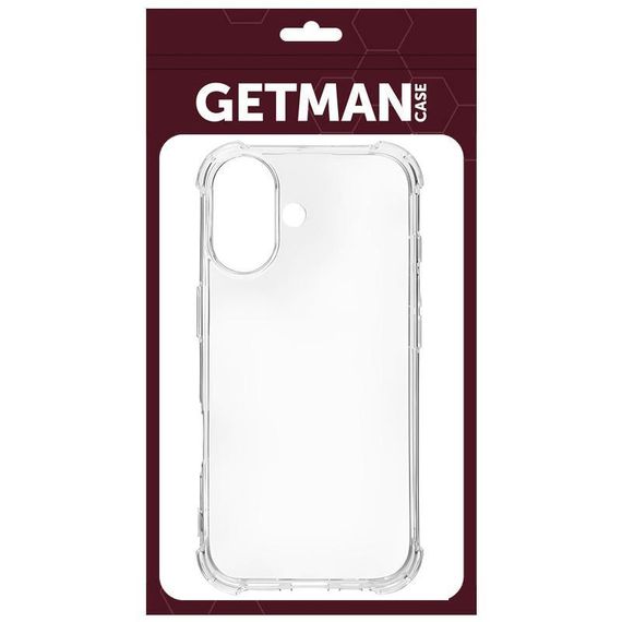 TPU чохол GETMAN Ease logo посилені кути для Apple iPhone 17 (6.3") Безбарвний (прозорий) | Зображення 7
