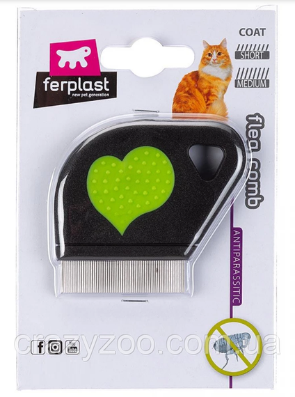 Гребень антиблошиный для котов Ferplast GRO 5812 7х9х6.3 см 85812899 | Зображення 1