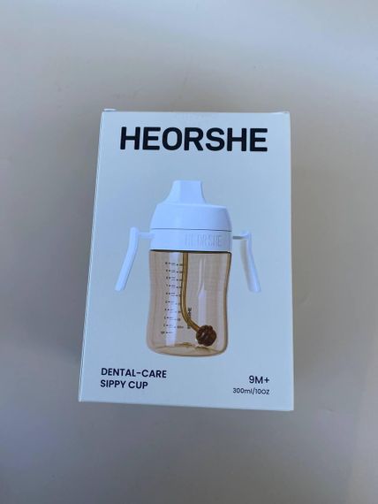 Поїльник дитячий HEORSHE 300 мл Білий | Зображення 3